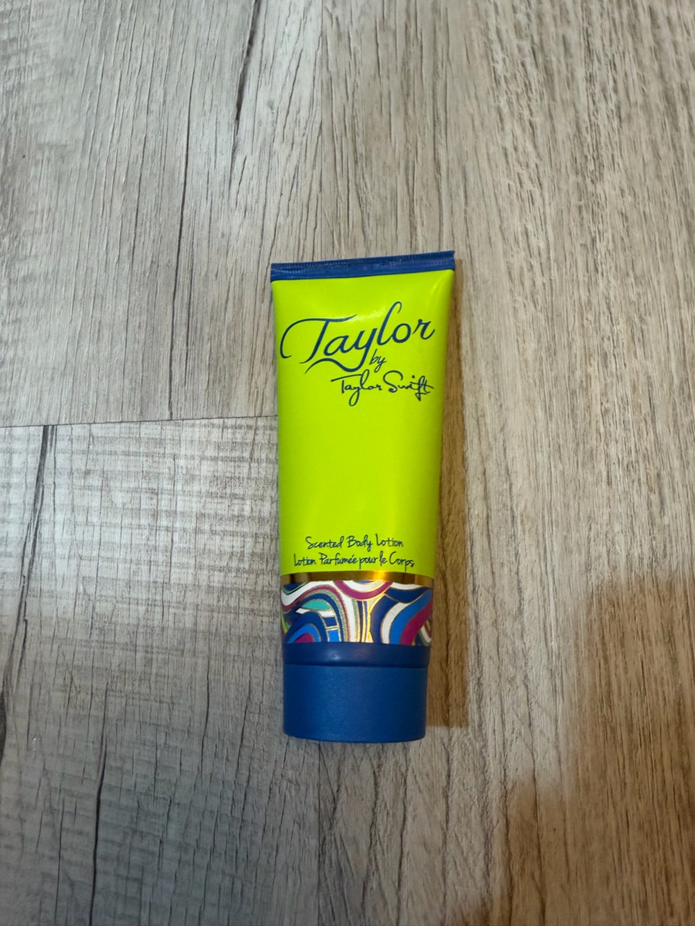 Taylor Swift Neon Lime Body Lotion with Blue Cap